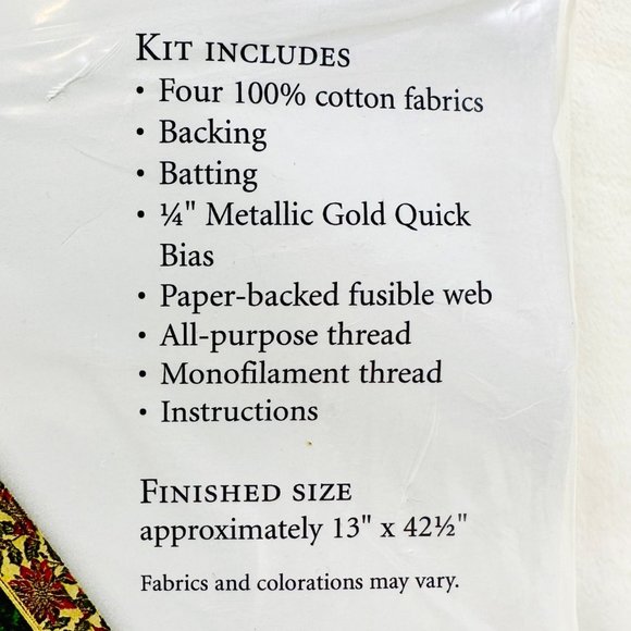 Rare Sewing with Nancy Holiday Table Runner Kit - NOS (2005) - Picture 4 of 8